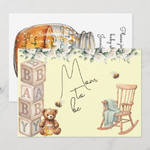 Invitation Téléchargement numérique pour la baby shower de la