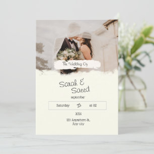 Invitation Telegram "Mariage de rêve"