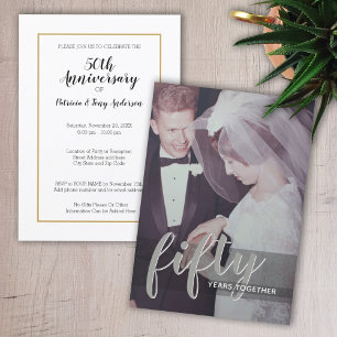 Invitation TELLE OU TELLE ANNÉE - 50e anniversaire de mariage