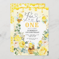 Tellement amusant à Bee One Honeycomb Bee Annivers