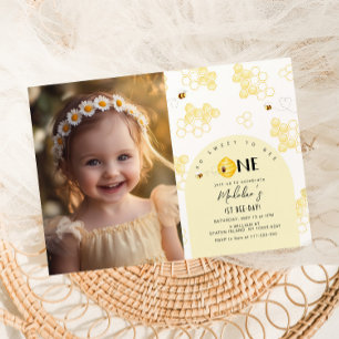 Invitation Tellement doux pour Bee One 1st Bee jour anniversa