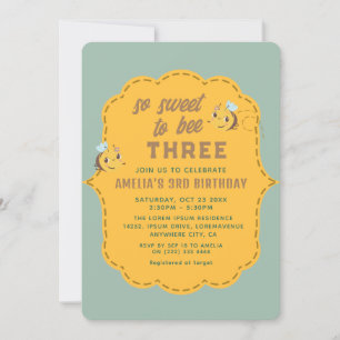 Invitation Tellement doux pour être la fête d'anniversaire de