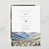 TELLURIDE Colorado Mountain Ski Mariage de voyage