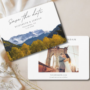 Invitation Telluride Mariage Colorado Enregistrer la date