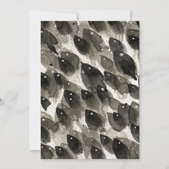 Invitation Tempête de poissons (Devant)