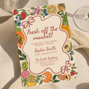 Invitation temporaire pour une fête prénuptiale au
