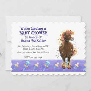 Invitation Temps de Fête Cheval de Feu