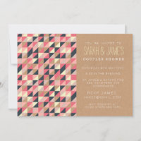 Invitation tendance Aztec Triangles Couples Shower