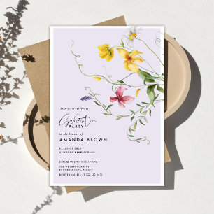 Invitation Tendance botanique florale pour la promotion de fi