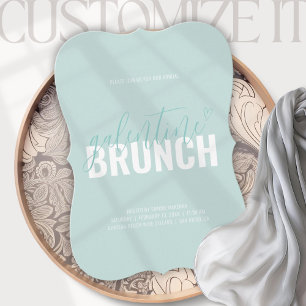 Invitation tendance de brunch de Galentine Dusty A
