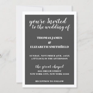 Invitation Tendance et simplicité