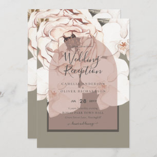 Invitation Tendance MOSS BLUSH MARIAGE Sage Dusty Rose