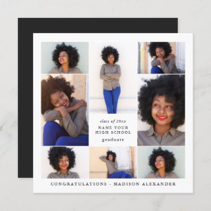 Invitation Tendance Photo Collage Graduation Party