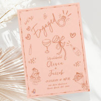 Tendance Poche Rust Main Drawn Engagement Party