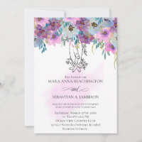 *~* Tenir les mains rose Fleurs Mariage blanc