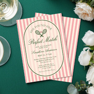 Invitation Tennis de mariage parfait pour une fête prénuptial