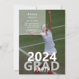 Invitation Tennis Photo Graduation Party II 2024