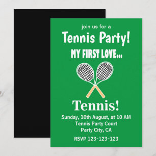 Invitation Tennis Sports