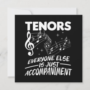 Invitation Tenors Chorale Chorale Chanteur Tenor Concert Band