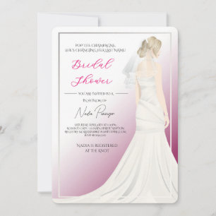 Invitation Tenue Chic pour la Fête de Fiançailles de Mariage