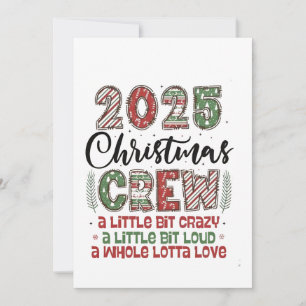 Invitation Tenue de Noël assortie pour l'équipage familial de