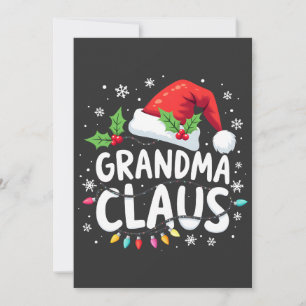 Invitation Tenue de réunion de famille de Noël de grand-mère