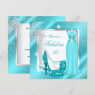 Invitation Tenue fabuleuse pour une soirée des 50 ans Robe bl