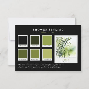 Invitation Tenue pour Baby Shower   Palette de la pommeraie