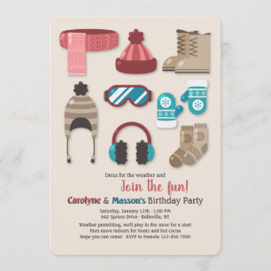 Invitation tenue pour temps froid