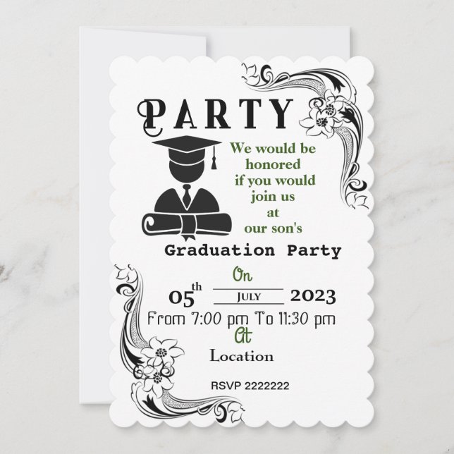 Invitation Terminer le diplôme   (Devant)