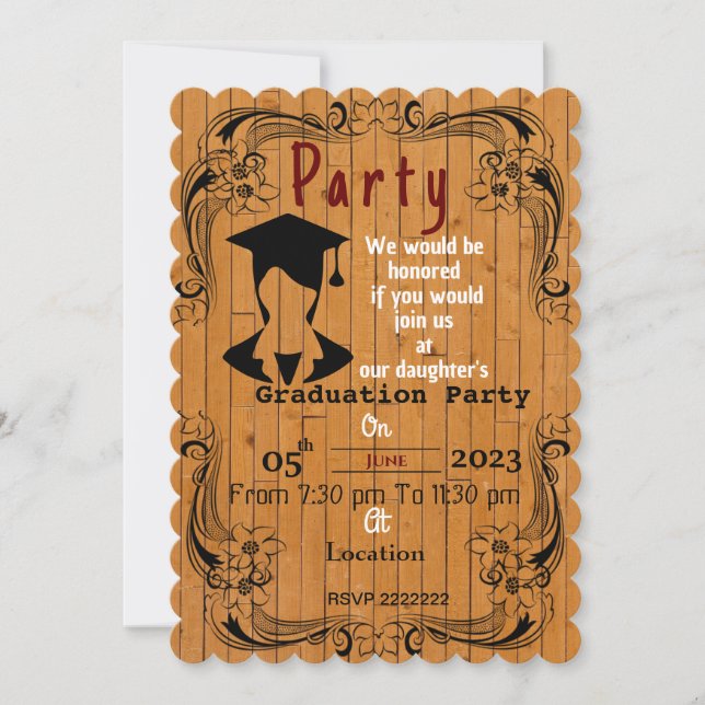 Invitation Terminer le diplôme   (Devant)