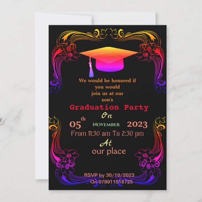 Invitation Terminez le diplôme   (Devant)