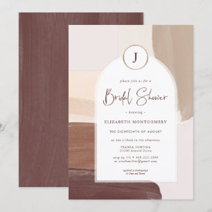 Invitation Terra Cotta épicée moderne   FÊTE DES MARIÉES