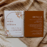 Invitation Terracotta Arch Pampas Grass Tout en un Mariage<br><div class="desc">Pour une personnalisation plus avancée de ce design,  il suffit de cliquer sur le bouton "Customiser" ci-dessus !</div>