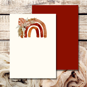 Invitation Terracotta Boho Rainbow Ajoutez votre propre image