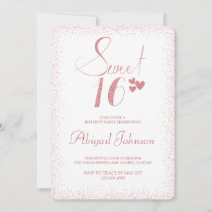 Invitation Terracotta Elegant Girls Sweet 16 Anniversaire