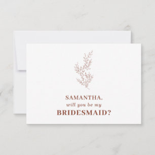 Invitation Terracotta Indie Autumn Floral Enregistrer la date