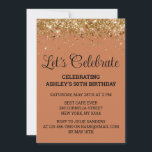 Invitation Terracotta Parties scintillant 50e anniversaire Cé<br><div class="desc">Terracotta Clay Gold Parties scintillant Invitation,  50e invitation de fête d'anniversaire Cinquante,  Fêtons digitale N'Importe quel âge,  Téléchargement instantané Cinquante-soixante-cinquième,  Personnalisé 50e 60e Cinquantième,  Élégant Milestone modèle Golden Glam,  Personnalisé 50 60 Confetti personnalisé,  Calligraphie adulte Moderne Écriture stylée,  Chic endy simple pour elle,  Bling 55ème 65ème 45ème célébration</div>