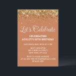 Invitation Terracotta Parties scintillant 50e anniversaire Cé<br><div class="desc">Terracotta Clay Gold Parties scintillant Invitation,  50e invitation de fête d'anniversaire Cinquante,  Fêtons digitale N'Importe quel âge,  Téléchargement instantané Cinquante-soixante-cinquième,  Personnalisé 50e 60e Cinquantième,  Élégant Milestone modèle Golden Glam,  Personnalisé 50 60 Confetti personnalisé,  Calligraphie adulte Moderne Écriture stylée,  Chic endy simple pour elle,  Bling 55ème 65ème 45ème célébration</div>