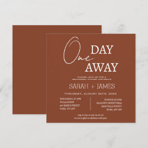 Invitation Terracotta Un Jour De Répétition Dîner Mariage