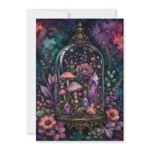 Terrarium Magique Cristal et Champignon Whimsigoth