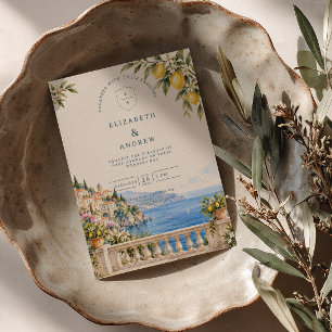 Invitation Terrasse aux citrons d'Amalfi Mariage de jardin it