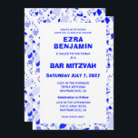 Invitation Terrazzo Bat mitzvah de barre personnalisée tiré à<br><div class="desc">Carte parfaite pour annoncer un bat mitzvah, bar mitzvah ou une autre célébration juive ! Main faite dans le motif de crayon en terrazzo pour vous à l'avant et à l'arrière! ENTIÈREMENT PERSONNALISABLE ! Cliquez sur "Personnaliser" ci-dessus pour modifier le texte. Cliquez sur "modifier à l'aide de l'outil de conception"...</div>