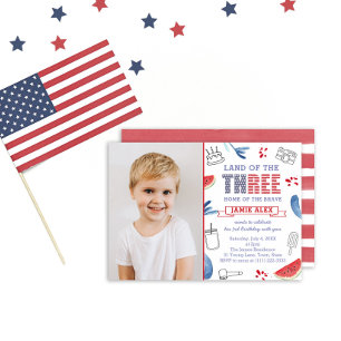 Invitation Terre Des Trois 3ème Anniversaire Photo De Fête