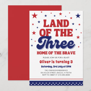 Invitation Terre du Trois 4 Juillet Patriotique 3ème Annivers
