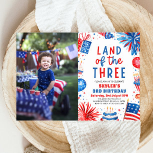 Invitation Terre du Trois 4 Juillet Patriotique 3ème Annivers