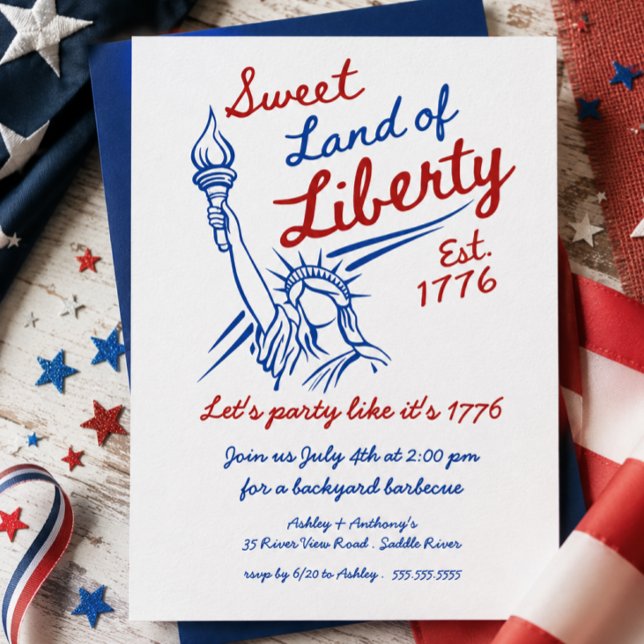 Invitation Terre Sucrée de Liberté (Créateur téléchargé)