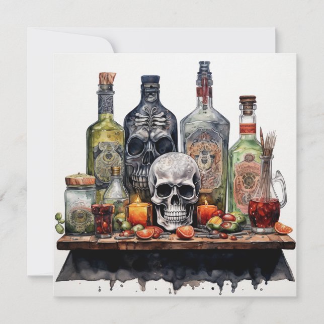 Invitation 👻 🍹 Terrors & Tequila Party 🍹 👻 : Halloween (Devant)