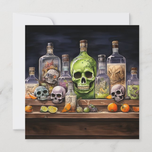 Invitation 👻 🍹 Terrors & Tequila Party 🍹 👻 : Halloween (Devant)