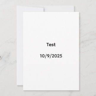 Invitation Test 10/9/2025